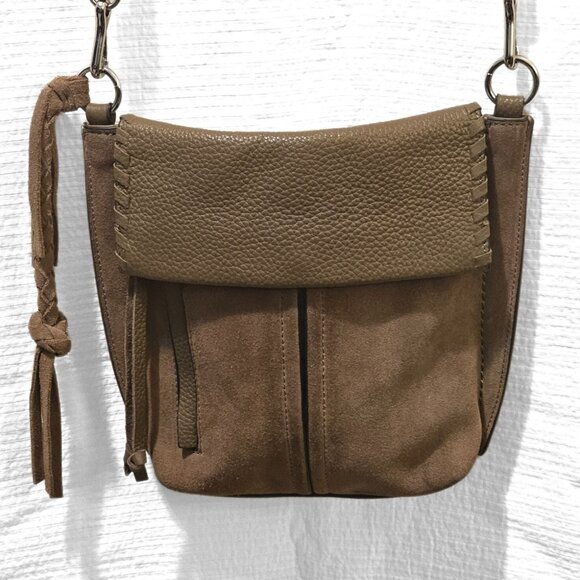 Vince Camuto Handbags - Vince Camuto Suede/Leather Crossbody Bag